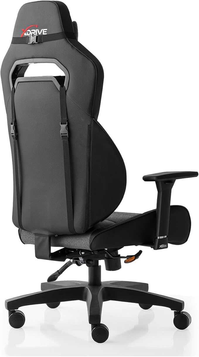 Göktürk Profesyonel Oyuncu Koltuğu Kumaş Gri/Siyah Ergonomik Ayarlanabilir 3D Kolçak - Görsel 4