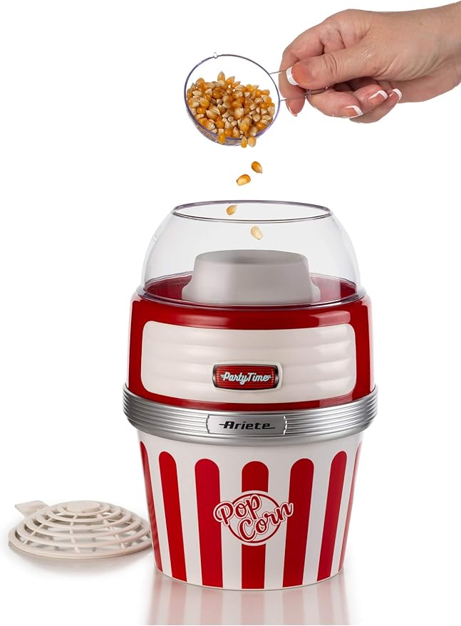 Party Time Servis Mısır Patlatma Makinesi Kırmızı 2957/00 - Popcorn Maker XL, 2 Dakikada 60 gr Mısır Patlatma Kapasitesi, 1100 Watt - Görsel 3