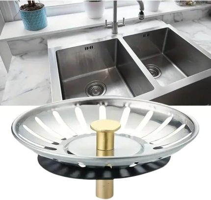 Çelik Mutfak Evye Lavabo Süzgeci Lavabo Gideri Atık Gıda Tıpası
