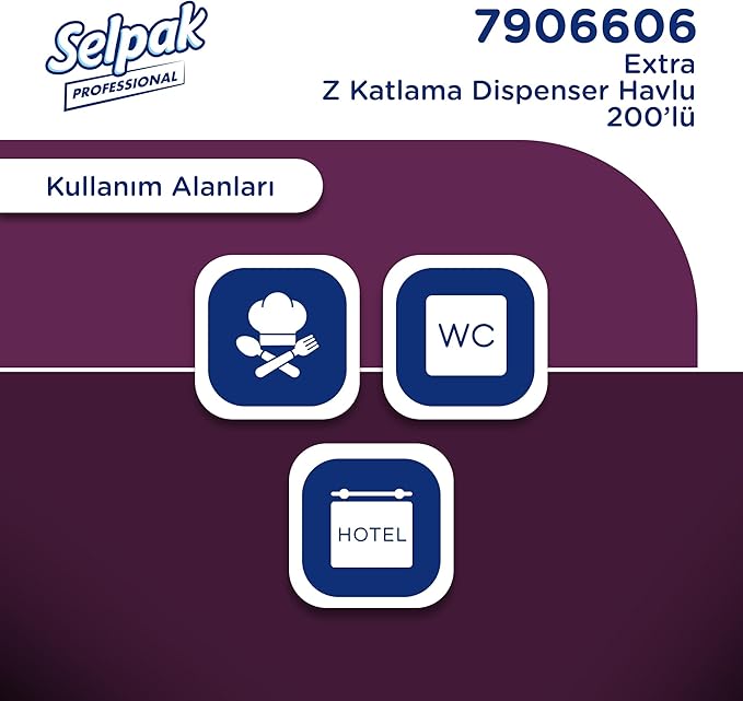 Professional Extra Z Katlı Dispenser Havlu, 200 Yaprak - Görsel 5