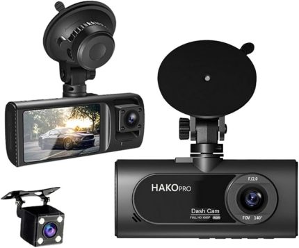 Ön ve Arka Kameralı 2.0" IPS HD Ekran, Wifi ve G Sensörlü Akıllı Araç Kamerası CMR100