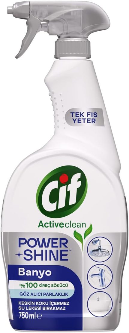 Power & Shine Sprey Banyo İçin Temizleyici ve Kireç Çözücü 750 ml