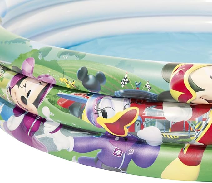 Mickey Mouse 48" x H10"/1.22m x H25cm 3-Ring Pool - Görsel 3