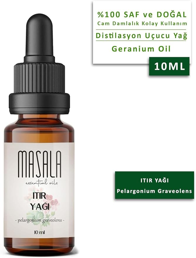 Saf Itır (Sardunya) Yağı 10 ml - Geranium Essential Oil - Pelargonium Graveolens - Görsel 2