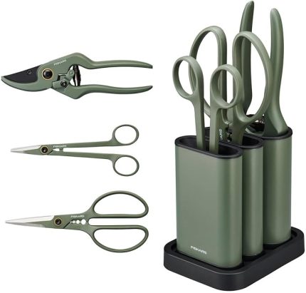 Urban Plant Care, 1075317 bakım kesim seti, 3 parça, bitki makası, tutuculu, küçük bitki makası, tutuculu, paslanmaz çelik/plastik, koyu yeşil/siyah