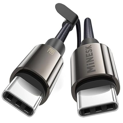 Super-C Serisi 66 Watt Gücünde PD Type-C Hızlı Şarj ve Data Kablosu 100 Cm Uzunluk Kopmaz Örgü Materyal ve Çinko Alaşım Metal Uçlar (66 Watt Ekransız)