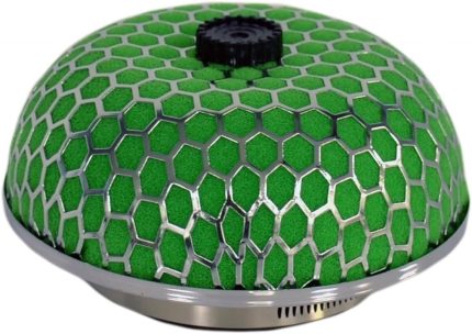 Ses & Performans Arttırıcı Açık Hava Filtresi Mantar Tip Yeşil +6 Hp Aparatlı Üniversal