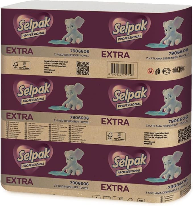 Professional Extra Z Katlı Dispenser Havlu, 200 Yaprak