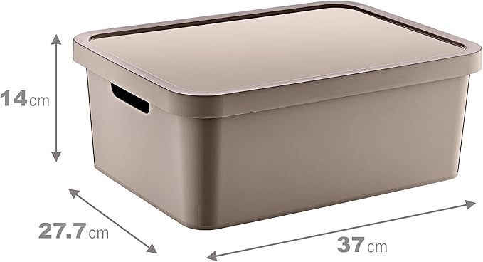 Stafi Çok Amaçlı Kapaklı Kutu 12 LT BEJ - Görsel 2