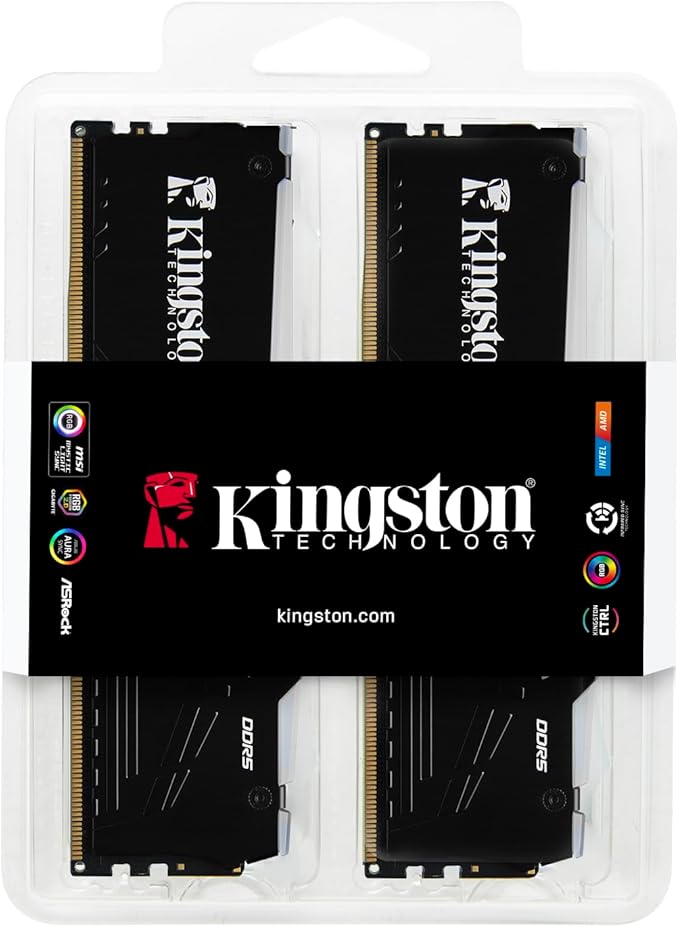 Beast 64GB DDR5 6400 MT/s CL32 DIMM Masaüstü Ram - KF564C32BBEAK2/64TR - Görsel 3