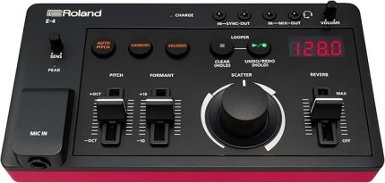 AIRA Compact E-4 Voice Tweaker | Güçlü dönüştürme efektli vokal performans aleti | Vocoder | Looper | Harmony | Auto Pitch | Midi | Şarkıcılar ve vokal sanatçıları için