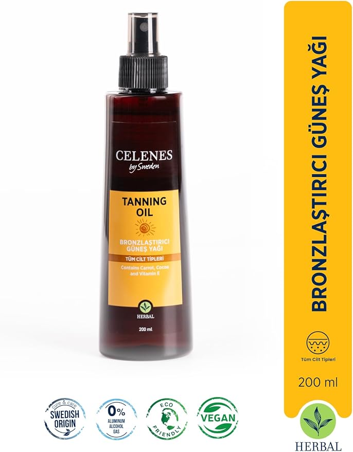 By Sweden Herbal Bronzlaştırıcı Güneş Yağı 200 ml, CLN4965 - Görsel 2