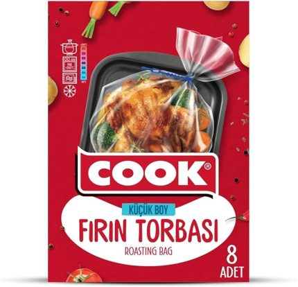 Fırın Torbası, Standart Boy, 25 x 38 cm, 8 Yaprak, Polyester Telli