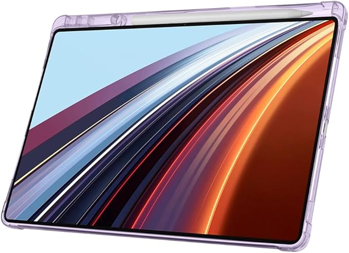 Magic Pad 2 Kılıf Silikon 4 Farklı Stand Olabilen Kalem Bölmeli Tablet Kılıf Lila - Görsel 2