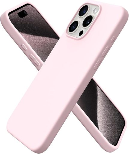 iPhone 17e / 16e Silikon Kılıf - Mag-Safe Uyumlu, Yumuşak Dokulu, Darbe Emici, Mikro Fiber Kaplama, Premium Koruma, Parmak İzi Tutmaz, Şık ve Hafif Tasarım - Soft Pembe