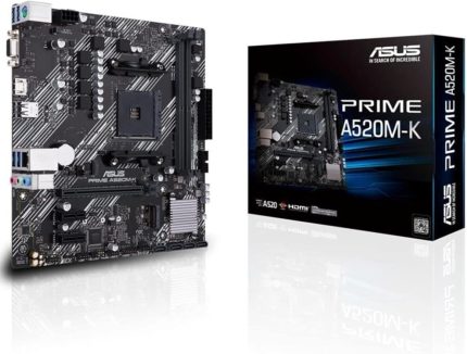 Prime A520M-K AMD A520 Soket AM4 DDR4 4600(OC) MHz mATX Anakart
