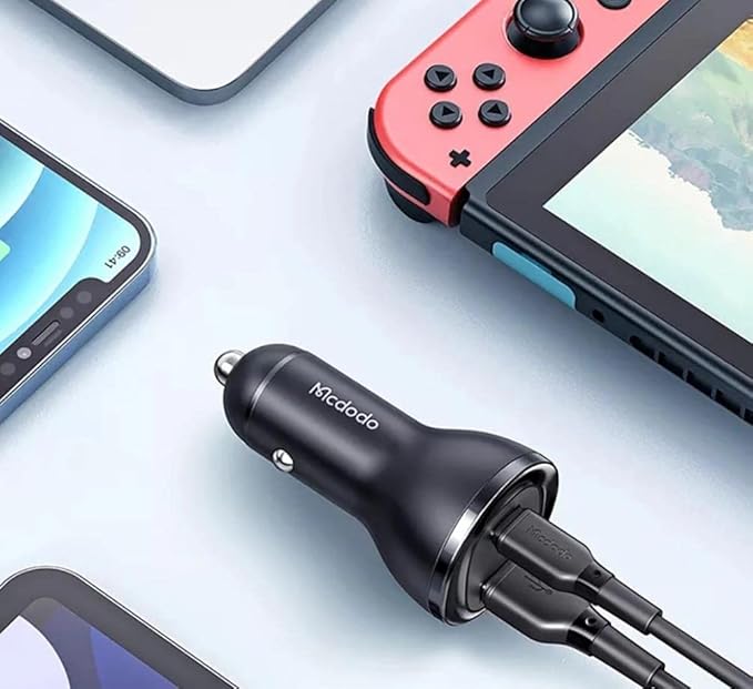 Cc-5670 95W 1Xtype-C 1Xusb Girişli Dijital Göstergeli Araç Çakmak Şarji, Siyah - Görsel 4