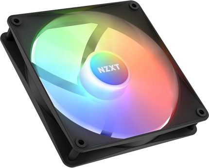 F140 RGB Core ikili paket – 2 × 140 mm göbek montajlı RGB fan – 8 ayrı ayrı kontrol edilebilir LED – yarı şeffaf fan kanatları – PWM kontrolü – CAM yazılımı – siyah
