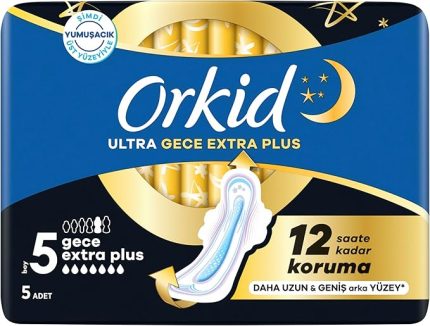Ultra Hijyenik Ped Gece Ekstra Plus (Boy 5) 5 Adet Ped