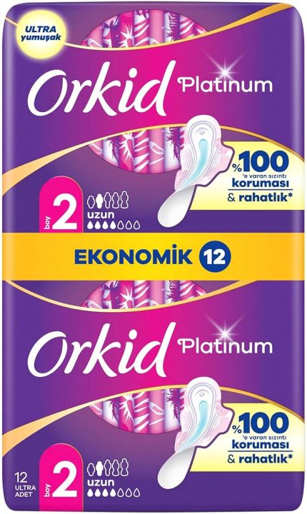 Platinum Hijyenik Ped Uzun (Boy 2) Ekonomik Paket 12 Adet Ped