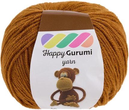 Gurumi Amigurumi Örgü İpi 50gr 130m Örgü İpi (Açık Kahverengi)