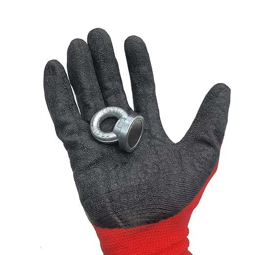 Deniz Mıknatısı - Fishing Magnet - Neodyum Daimi Çelik Mıknatıs - Halkalı Pot Mıknatıs - Nikel Kaplı - Paslanmaz - Kararma Yapmaz - Tuzlu Suya Dayanıklı (Ø32 mm (25 kg)) - Görsel 3