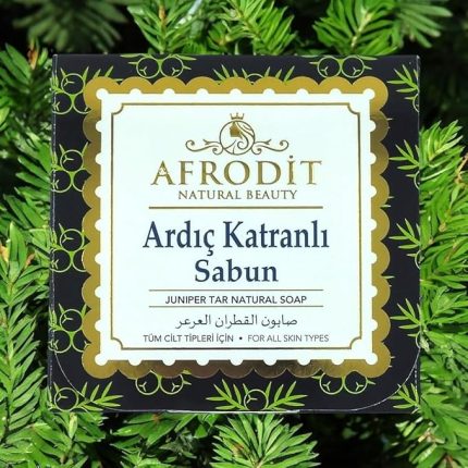 İyotlu Sabun, Tüm Cilt Tipleri İçin, 100 gr - Soap with Iodine Sulphurous - For All Skin Types (Ardıç Katranlı Sabun)