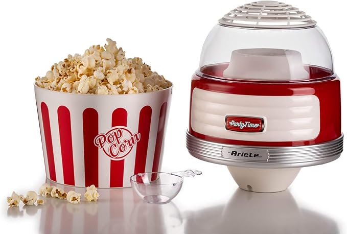 Party Time Servis Mısır Patlatma Makinesi Kırmızı 2957/00 - Popcorn Maker XL, 2 Dakikada 60 gr Mısır Patlatma Kapasitesi, 1100 Watt - Görsel 4