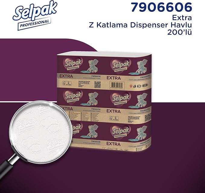 Professional Extra Z Katlı Dispenser Havlu, 200 Yaprak - Görsel 3