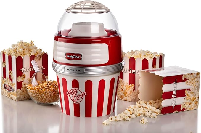 Party Time Servis Mısır Patlatma Makinesi Kırmızı 2957/00 - Popcorn Maker XL, 2 Dakikada 60 gr Mısır Patlatma Kapasitesi, 1100 Watt - Görsel 5