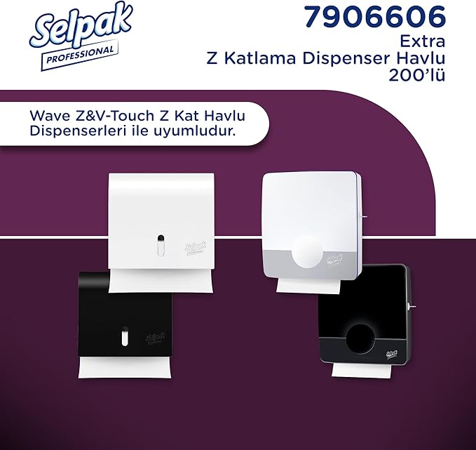 Professional Extra Z Katlı Dispenser Havlu, 200 Yaprak - Görsel 4