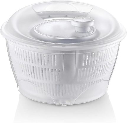 Çok Fonksiyonlu Sebze ve Meyve Kurutucu, 3 Renk Seçeneği, Silikon Kapak, Kurutma Haznesi ve Çıkarılabilir Halka (Beyaz)