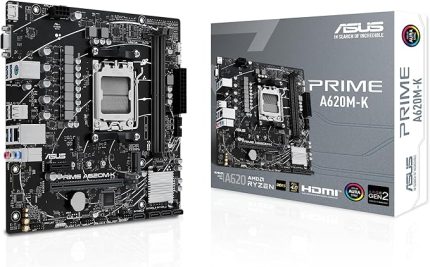 Prime A620M-K AMD A620 AM5 Soket DDR5 6400(OC) MHz mATX Anakart