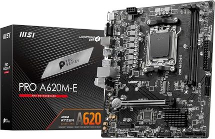 Pro A620M-E AMD A620 AM5 Soket DDR5 6000(OC) MHz mATX Anakart