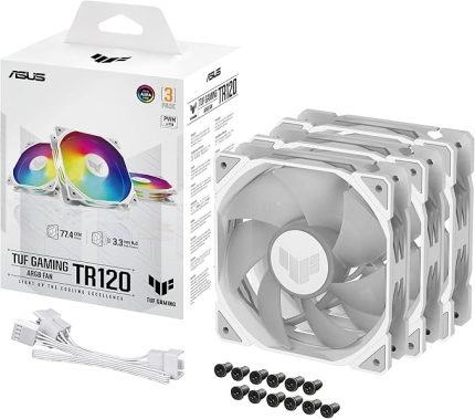 TUF TR120 120MM 3in1 Beyaz Kasa Fanı
