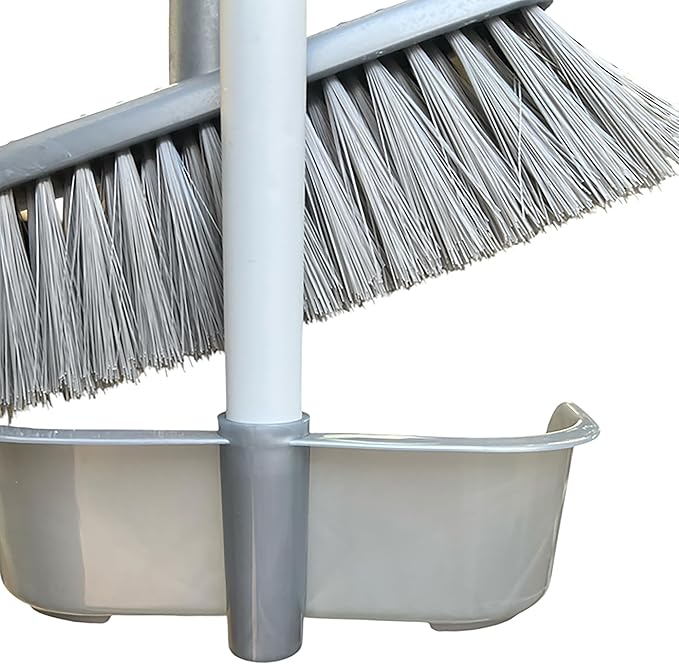 Plastik Saplı Faraş Takımı (Süpürge ve Saplı Kürek) (Gri) - Görsel 4