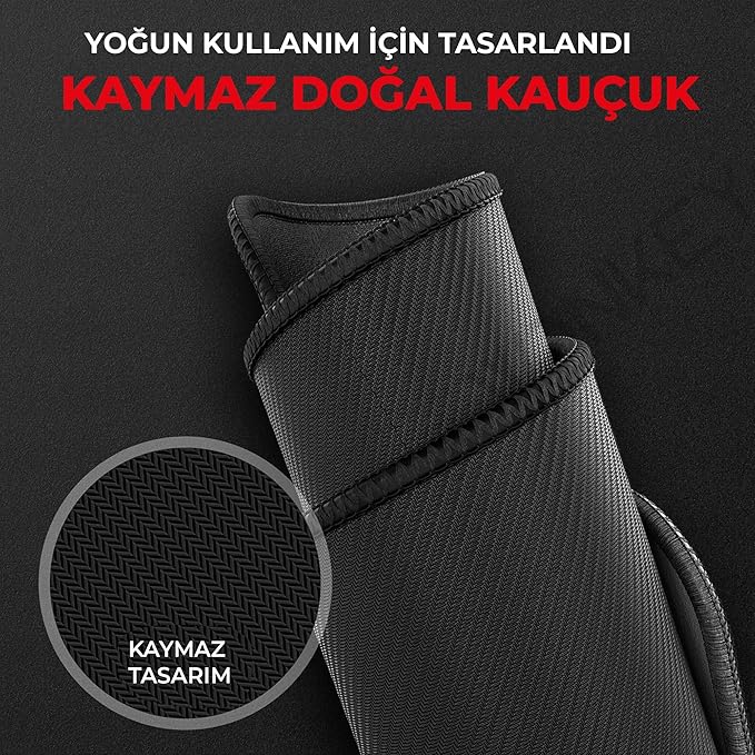 PRO - Dikişli Mouse Pad Gaming, Oyuncu Gamer Mousepad, Ofis Tipi Mouse Ped, Orta Boy Fare Altlığı, Gaming Mouse Pad (32x24 cm - M) - Görsel 5