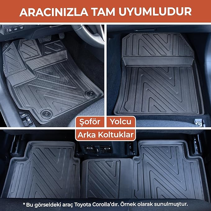 Kaymaz Taban Havuzlu Araç Paspası | Opel ile Uyumlu Astra H Hatchback (2004-2009) - Görsel 3