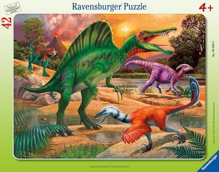 42 Parça Büyük Çerçeveli Spinosaurus, Dinozor Puzzle