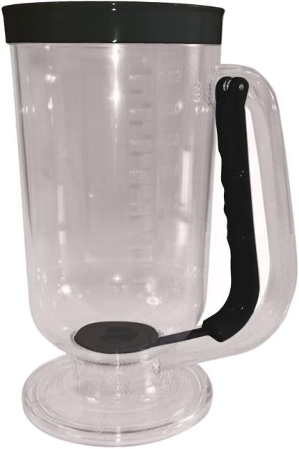 Pratik Ölçekli Hamur Porsiyonlayıcı Aparat Pankek Krep Kek Dağıtıcı Ölçülü Krema Akıtma Dökme Aleti (Siyah)