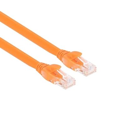 Tkz 20 CM TURUNCU Cat6 Rj45 Lan Kablosu UÇLARI FABRİKASYON TAKILI Bilgisayar Modem İnternet Ethernet Kablosu (TURUNCU, 20 CM)