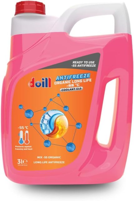 Derece Hazır Karışım 3 Litre Kırmızı Organik Antifriz - G12 (Üretim Yılı: 2026)