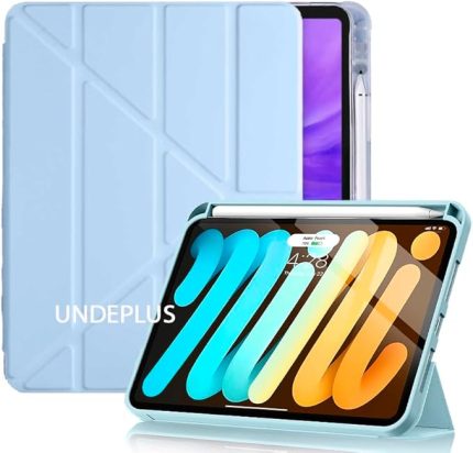 11.Nesil A16 11inç/10.Nesil 10.9inç ile uyumlu Kılıf Kalem Bölmeli Trifolding Case Mavi