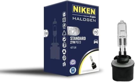 Ampul NIKEN 12V H27 Düz Soket 27W Halojen(880 Pg13 NKN 062 001 01 22