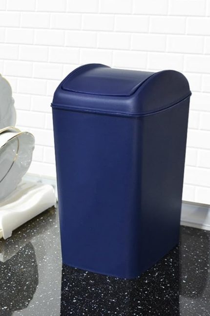 Soft Çöp Kutusu Döner Kapak 5 LT LACİVERT