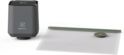 EVFK1 Vakum Makinesi ve 10 Adet Vakum Torbası Seti | Gıda Saklama Vakum Pompası | Sous Vide Uyumlu, BPA İçermez, Tek Tuşla Kullanım | Uzun Süre Tazelik Koruma