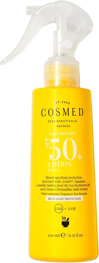Tüm Cilt Tipleri için Aile Boy Yüz ve Vücut Sprey Güneş Kremi - Lotion SPF50+ - 200 ml