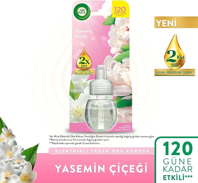 Wick Elektrikli Oda Kokusu Temizliğin Esintisi Kit (Cihaz + Yedek Şişe) + Yasemin Çiçeği Yedek Şişe - Görsel 3
