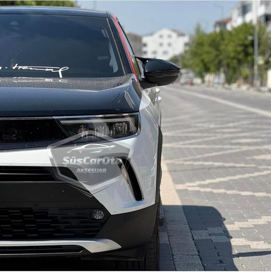 uyumlu Opel Mokka 2021 Sonrası Uyumlu Batman Yarasa Ayna Kapağı Piano Black Abs Plastik Sağ Sol Takım - Görsel 2