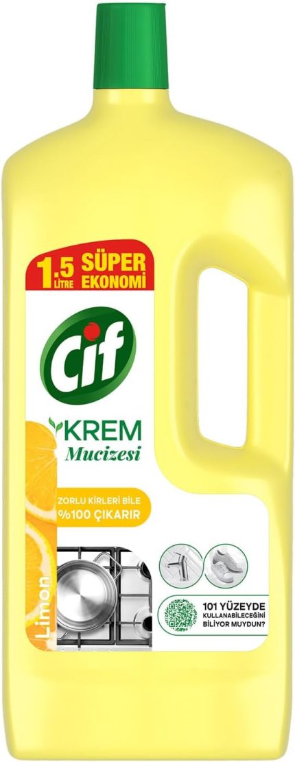 Krem Mucize Yüzey Temizleyici Limon 1500 ml